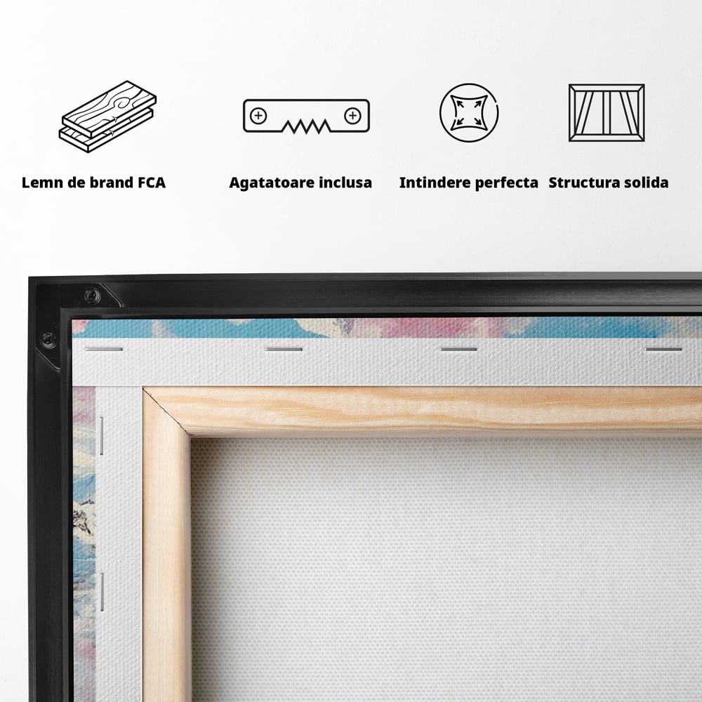 Tablou Canvas Premium, LuxCanva® M1007, Calatori in Lumea Arctica, Urs, Pinguin, Iarna, Zapada, Gheata, Arctic, Glaciar, Prietenie, Birou, Living, Camera Copii