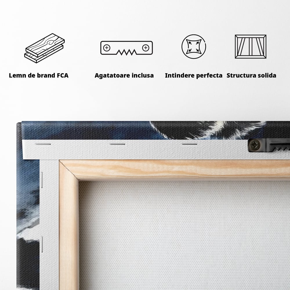 Tablou Canvas Premium, LuxCanva® M1013, Esenta Gingasiei, Pui, Floare, Inocenta, Copilarie, Puritate, Viata, Natura, Pasare, Fragil, Birou, Living, Camera Copii