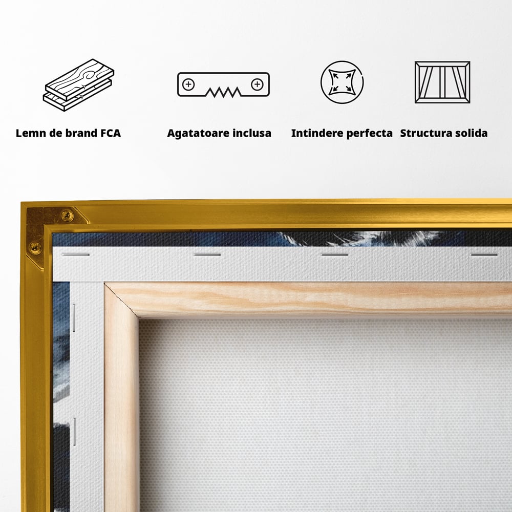 Tablou Canvas Premium, LuxCanva® M1013, Esenta Gingasiei, Pui, Floare, Inocenta, Copilarie, Puritate, Viata, Natura, Pasare, Fragil, Birou, Living, Camera Copii