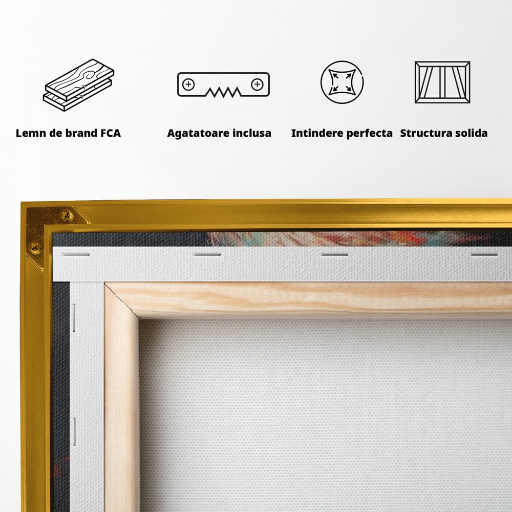 Tablou Canvas Premium, LuxCanva® M1014, Stapanul Orizontului, Vultur, Ochi, Putere, Maretie, Curaj, Motivational, Contrast, Salbaticie, Birou, Living, Camera Copii