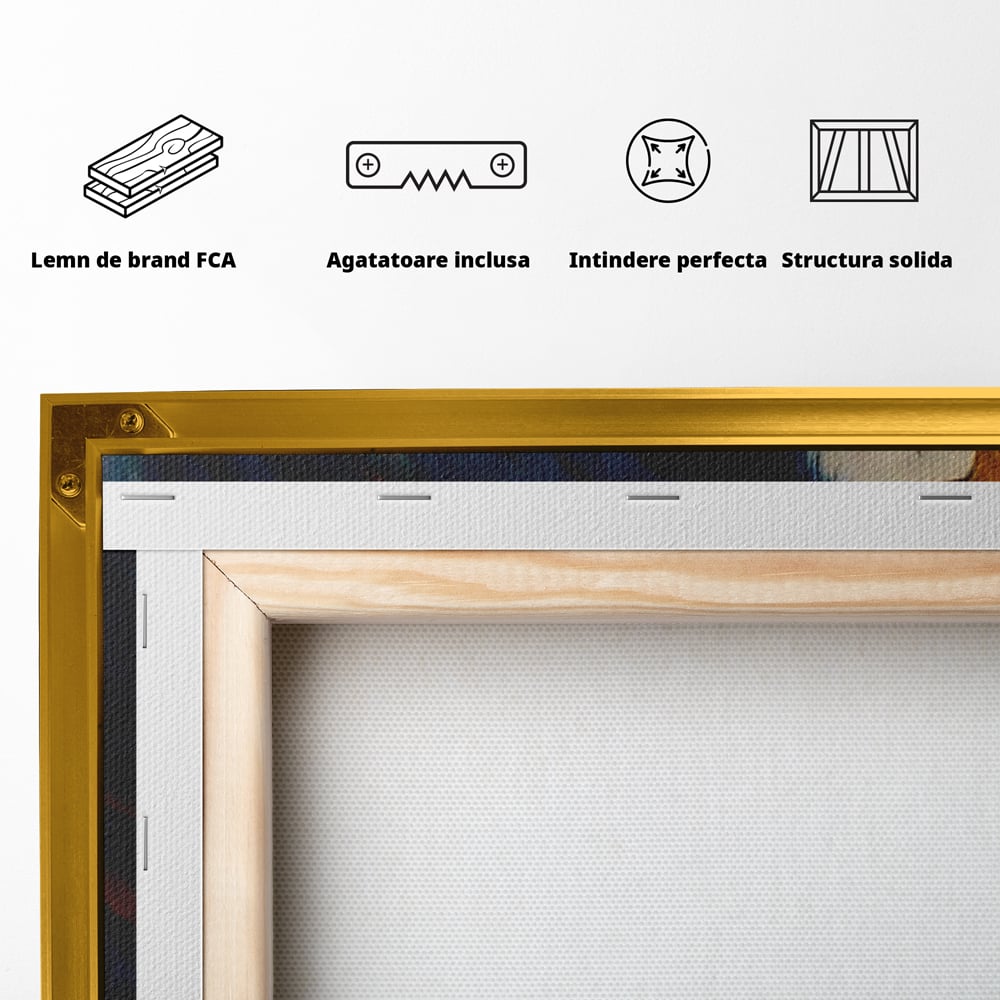 Leinwandbilder Premium, LuxCanva® M1021, Feuer und Eis Federn, Adler, Vogel, Freiheit, Kraft, Adler, Schnabel, Federn, Kontrast, Symbol, Büro, Wohnen, Kinderzimmer
