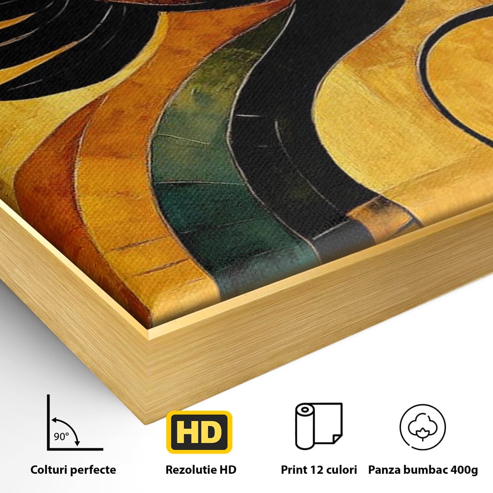 Leinwand Wandbilder Premium, LuxCanva® M1023, Abstrakte Wiedergeburt, Vogel, Fliegen, Silhouette, Flügel, Schwanz, Elegant, Abstrakt, Modern, Mythologie, Büro, Wohnen, Kinderzimmer