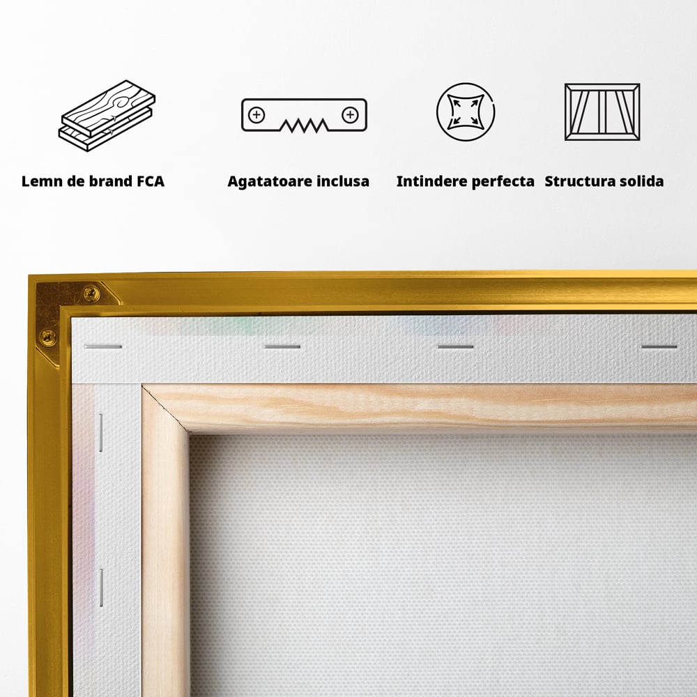 Tablou Canvas Premium, LuxCanva® M1042, Satin in Acuarela, Pasare, Pastel, Acuarela, Dragalas, Mic, Desen, Puritate, Inocenta, Delicat, Birou, Living, Camera Copil