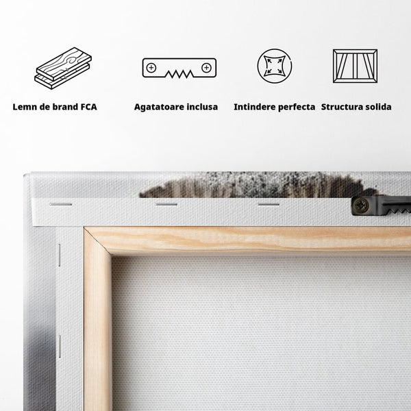 Tablou Canvas Premium, LuxCanva® M1044, Zbor din Cenusa, Zbor, Vultur, Pasare, Mana, Tatuaj, Cenusa, Aripi, Praf, Renastere, Magie, Birou, Living, Camera Copil