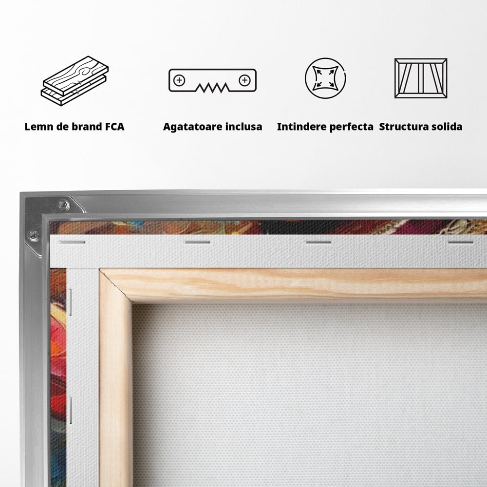 Tablou Canvas Premium, LuxCanva® M1049, Mandria Amazonului, Tucan, Palarie, Pasare, Cioc, Exotic, Portret, Caracter, Carnaval, Tropice, Jungla, Birou, Living, Camera Copil