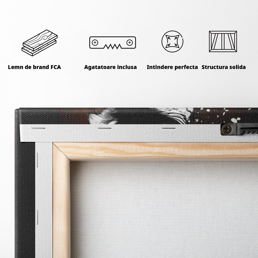 Tablou Canvas Premium, LuxCanva® M1076, Profetul pe Roti, Bufnita, Aripi, Zbor, Pasare, Skateboard, Roti, Urban, Miscare, Energie, Joc, Sport, Copilarie, Birou, Living, Camera Copil