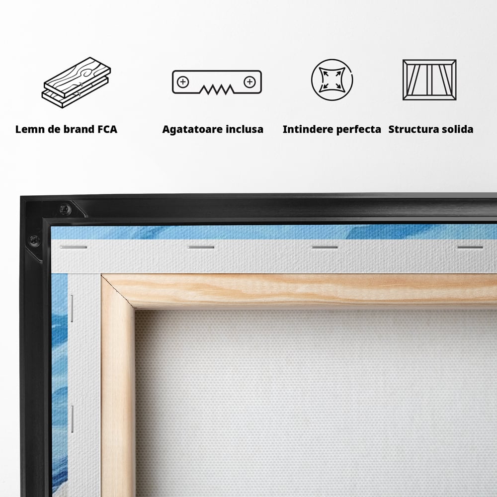 Tablou Canvas Premium, LuxCanva® M1079, Ultimul Deasupra Muntilor, Pasare, Vultur, Aripi, Zbor, Inaltime, Munti, Orizont, Pictura, Textura, Acuarela, Birou, Living, Camera Copil