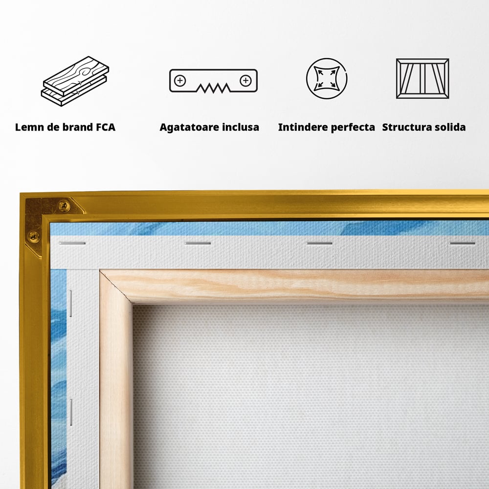 Tablou Canvas Premium, LuxCanva® M1079, Ultimul Deasupra Muntilor, Pasare, Vultur, Aripi, Zbor, Inaltime, Munti, Orizont, Pictura, Textura, Acuarela, Birou, Living, Camera Copil