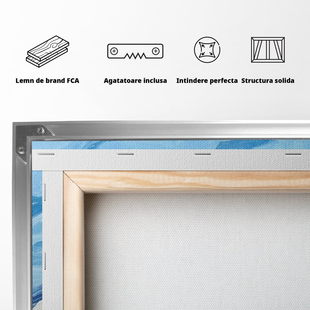 Tablou Canvas Premium, LuxCanva® M1079, Ultimul Deasupra Muntilor, Pasare, Vultur, Aripi, Zbor, Inaltime, Munti, Orizont, Pictura, Textura, Acuarela, Birou, Living, Camera Copil