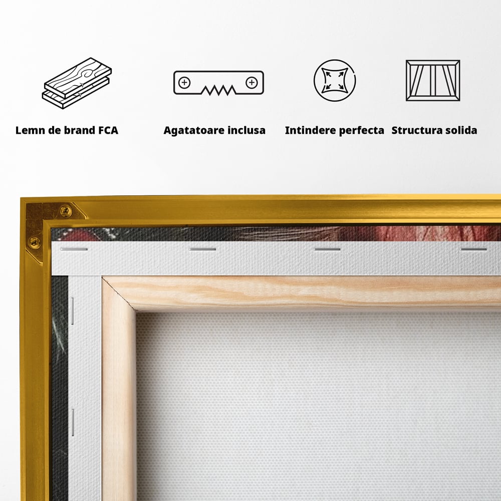 Tablou Canvas Premium, LuxCanva® M1084, Fereastra dintre Lumi, Corb, Privire, Ochi, Viziune, Portal, Magie, Secret, Revelatie, Mister, Pasare, Fereastra, Birou, Living, Camera Copil