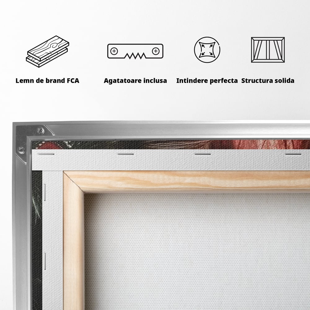 Tablou Canvas Premium, LuxCanva® M1084, Fereastra dintre Lumi, Corb, Privire, Ochi, Viziune, Portal, Magie, Secret, Revelatie, Mister, Pasare, Fereastra, Birou, Living, Camera Copil