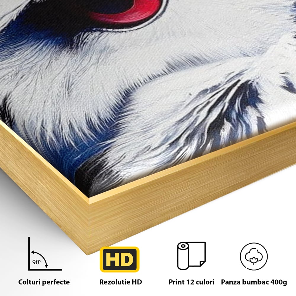 Leinwandbilder Premium, LuxCanva® M1091, Feuer in der Nacht Iris, Augen, Iris, Blick, Rot, Geheimnis, Weisheit, Textur, Tinte, Eule, Vogel, Portrait, Büro, Wohnen, Kinderzimmer