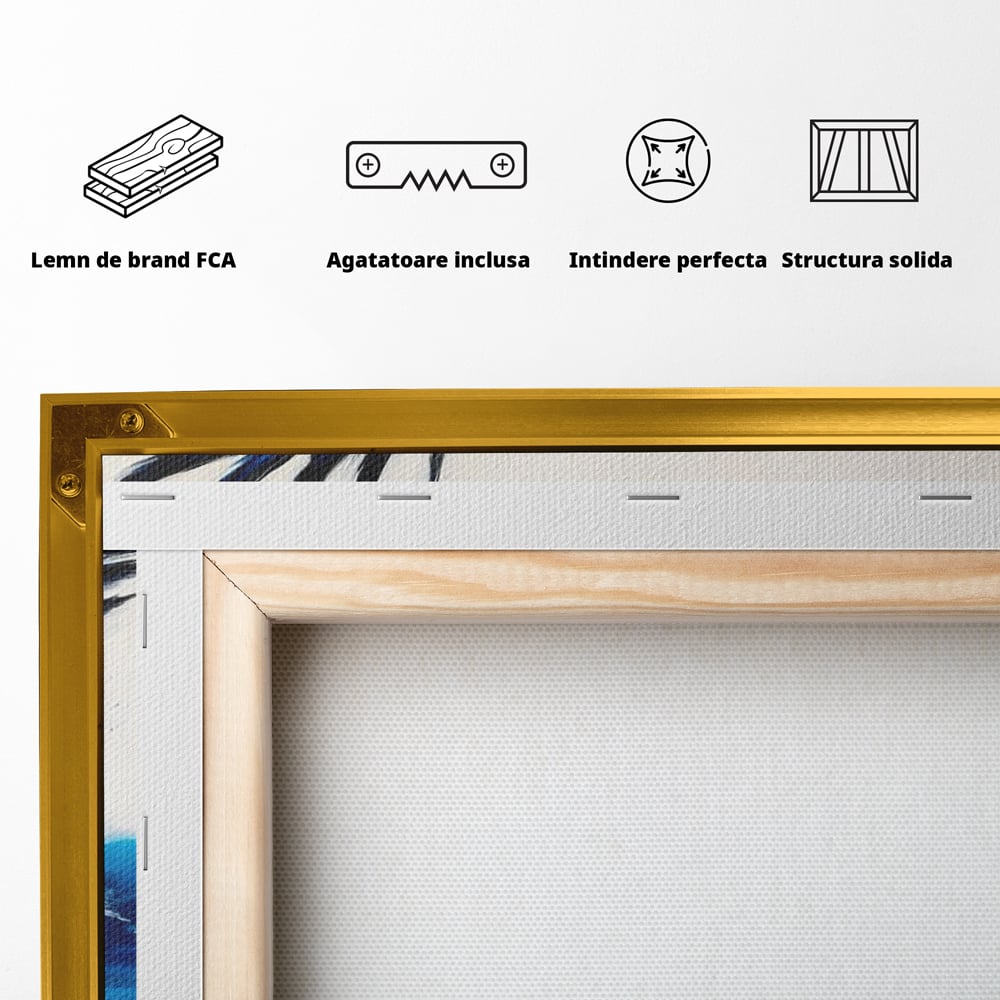 Tablou Canvas Premium, LuxCanva® M1096, Aripile Oceanului, Ocean, Apa, Vultur, Pasare, Zbor, Rece, Impact, Cobalt, Azur, Directie, Control, Pictura, Birou, Living, Camera Copil