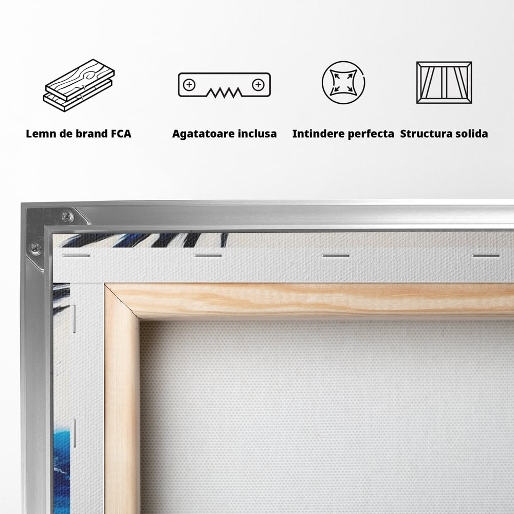 Tablou Canvas Premium, LuxCanva® M1096, Aripile Oceanului, Ocean, Apa, Vultur, Pasare, Zbor, Rece, Impact, Cobalt, Azur, Directie, Control, Pictura, Birou, Living, Camera Copil