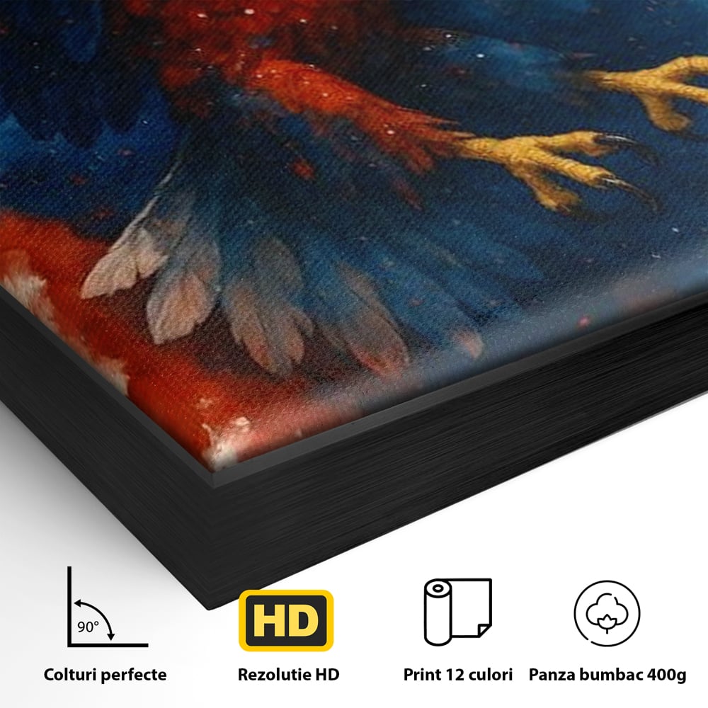 Leinwand Wandbilder Leinwand Premium, LuxCanva® M1103, Adler der Nation, Adler, Flug, Dynamik, Explosion, Aquarell, Freiheit, Symbol, Angriff, Flügel, Vogel, Mut, Büro, Wohnen, Kinderzimmer