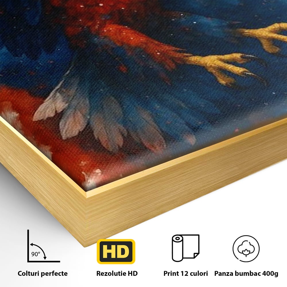 Leinwand Wandbilder Leinwand Premium, LuxCanva® M1103, Adler der Nation, Adler, Flug, Dynamik, Explosion, Aquarell, Freiheit, Symbol, Angriff, Flügel, Vogel, Mut, Büro, Wohnen, Kinderzimmer