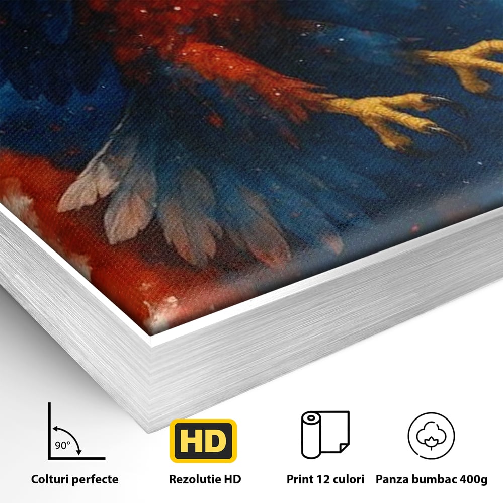 Leinwand Wandbilder Leinwand Premium, LuxCanva® M1103, Adler der Nation, Adler, Flug, Dynamik, Explosion, Aquarell, Freiheit, Symbol, Angriff, Flügel, Vogel, Mut, Büro, Wohnen, Kinderzimmer