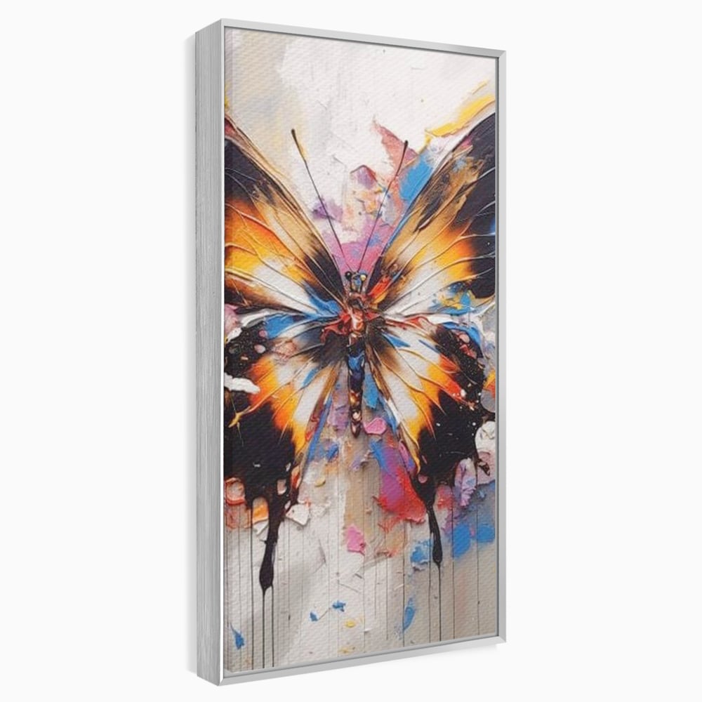 Tablou Canvas Premium, LuxCanva® M1123, Aripile unui Artist, Fluture, Insecta, Aripi, Multicolor, Pigment, Vopsea, Textura, Acuarela, Pictura, Haos, Arta, Birou, Living, Camera Copil
