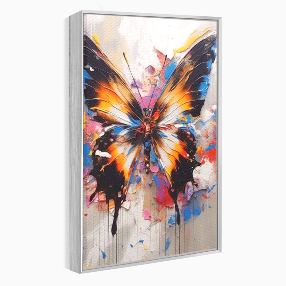 Tablou Canvas Premium, LuxCanva® M1123, Aripile unui Artist, Fluture, Insecta, Aripi, Multicolor, Pigment, Vopsea, Textura, Acuarela, Pictura, Haos, Arta, Birou, Living, Camera Copil