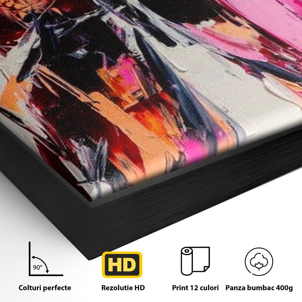Tablou Canvas Premium, LuxCanva® M1124, Poveste in Graffiti, Pictura, Graffiti, Vopsea, Fluture, Insecta, Modern, Arta, Abstract, Metamorfoza, Textura, Birou, Living, Camera Copil
