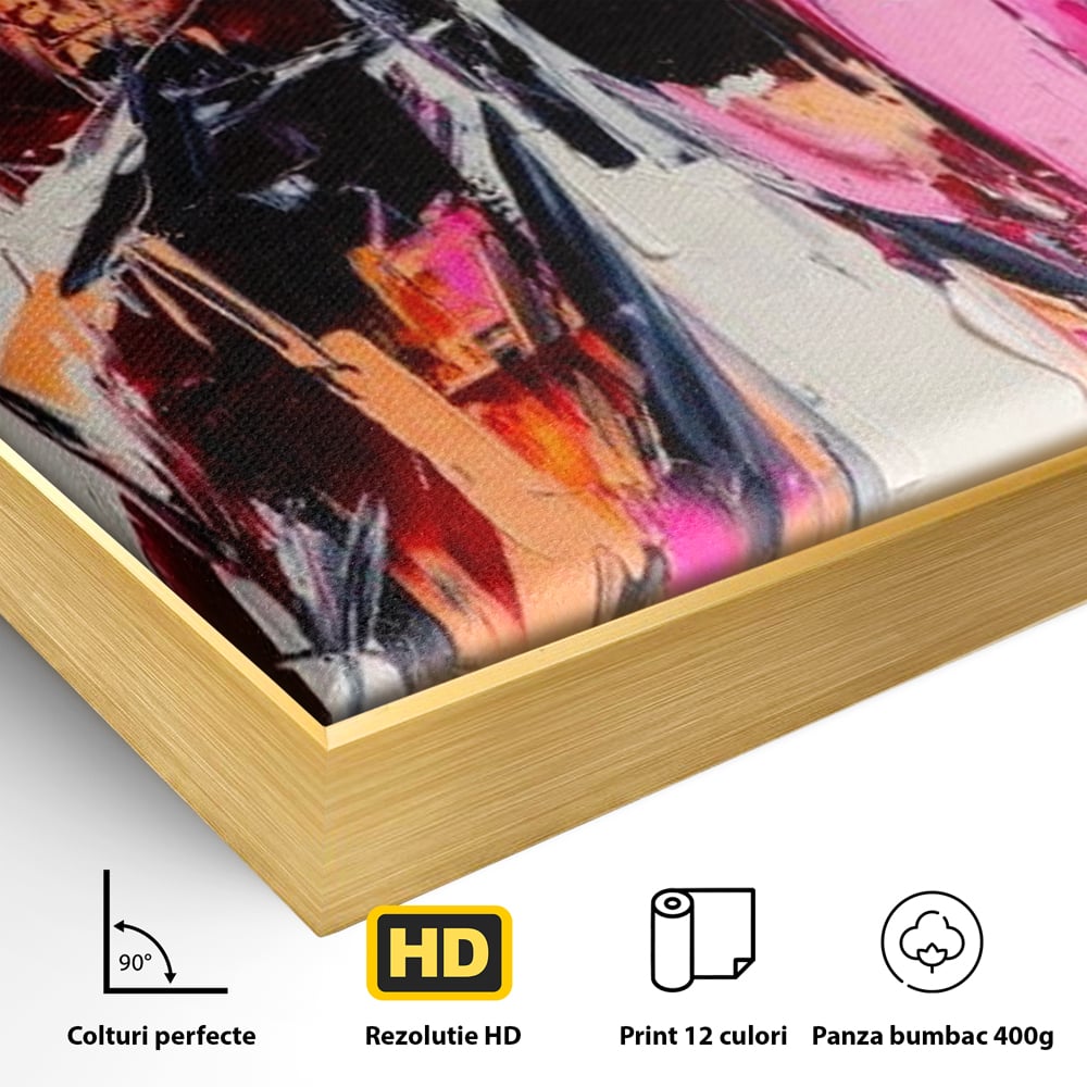 Tablou Canvas Premium, LuxCanva® M1124, Poveste in Graffiti, Pictura, Graffiti, Vopsea, Fluture, Insecta, Modern, Arta, Abstract, Metamorfoza, Textura, Birou, Living, Camera Copil