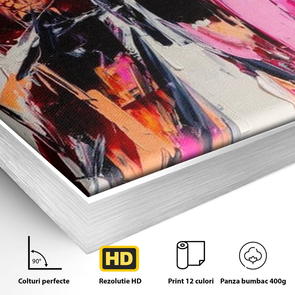 Tablou Canvas Premium, LuxCanva® M1124, Poveste in Graffiti, Pictura, Graffiti, Vopsea, Fluture, Insecta, Modern, Arta, Abstract, Metamorfoza, Textura, Birou, Living, Camera Copil