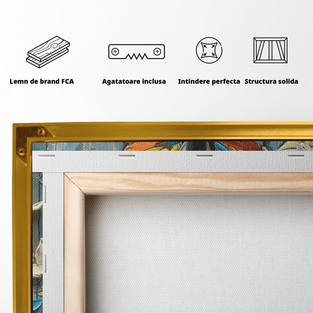 Tablou Canvas Premium, LuxCanva® M1125, Regina Fluturilor, Feminin, Fata, Rochie, Metamorfoza, Aripi, Fluturi, Pictura, Modern, Arta, Oniric, Transformare, Birou, Living, Camera Copil