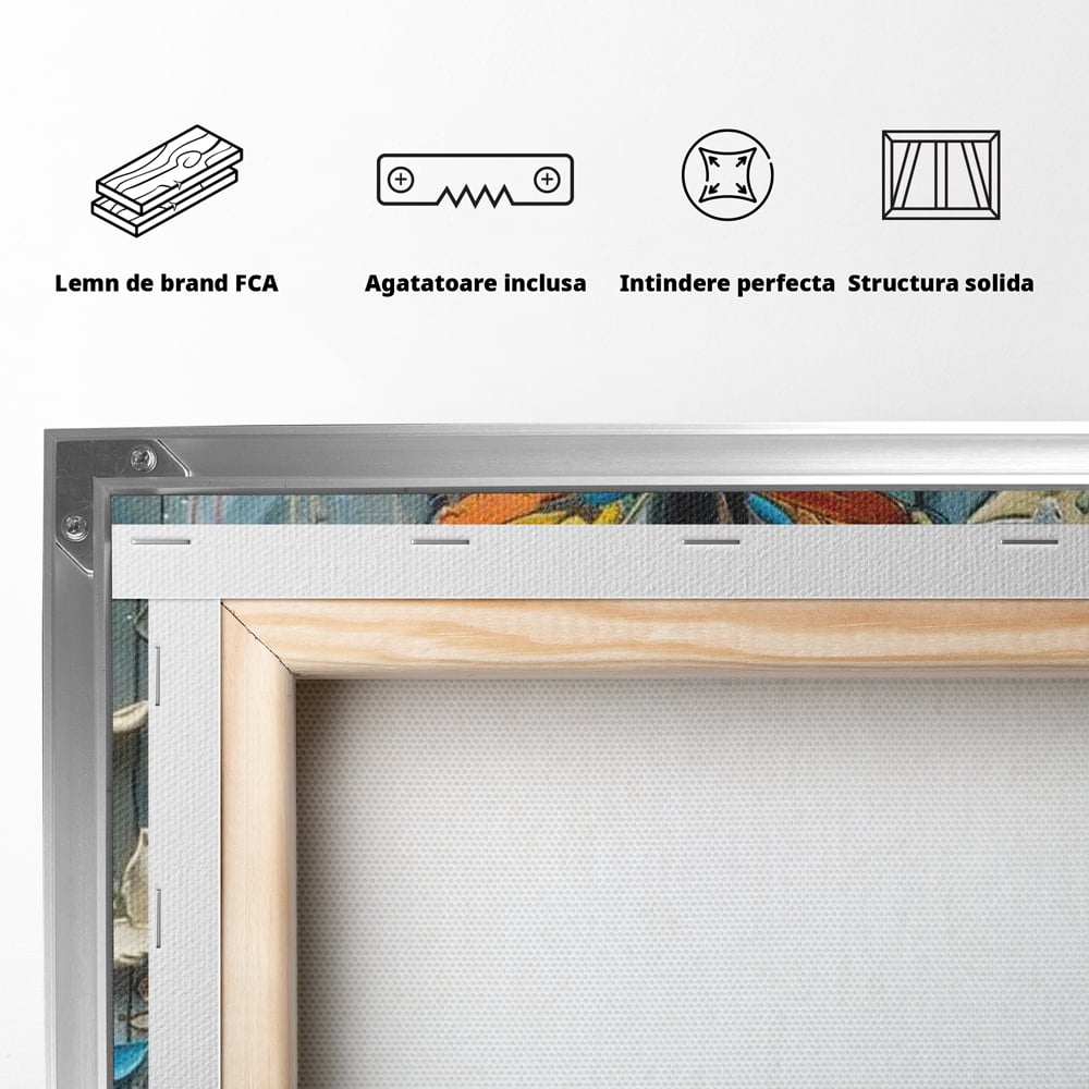 Tablou Canvas Premium, LuxCanva® M1125, Regina Fluturilor, Feminin, Fata, Rochie, Metamorfoza, Aripi, Fluturi, Pictura, Modern, Arta, Oniric, Transformare, Birou, Living, Camera Copil