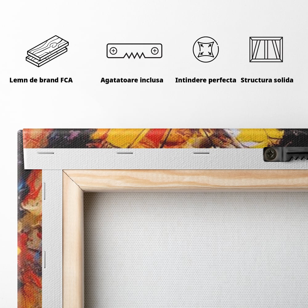 Tablou Canvas Premium, LuxCanva® M1133, Monarhul Galben, Energie, Optimism, Caldura, Dramatic, Contrast, Fluture, Insecta, Aripi, Multicolor, Design, Pictura, Birou, Living, Camera Copil