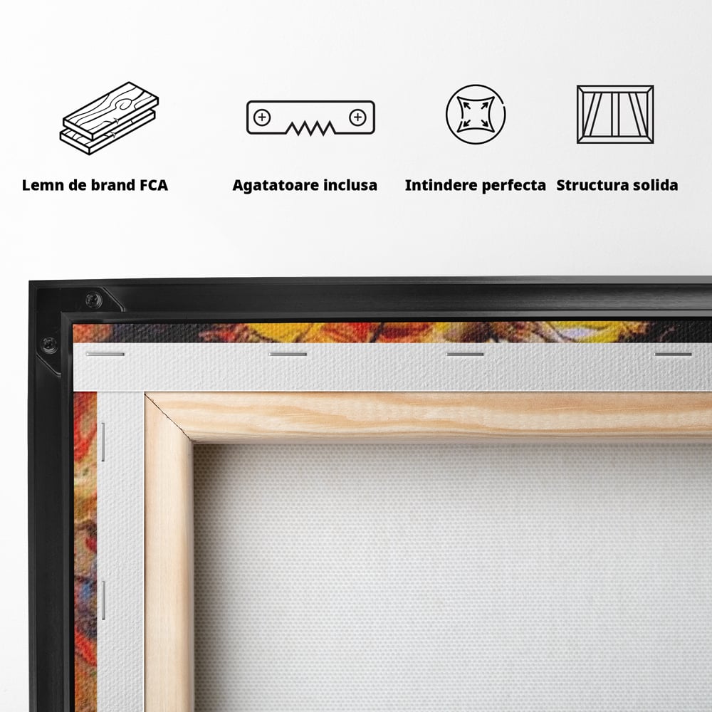 Tablou Canvas Premium, LuxCanva® M1133, Monarhul Galben, Energie, Optimism, Caldura, Dramatic, Contrast, Fluture, Insecta, Aripi, Multicolor, Design, Pictura, Birou, Living, Camera Copil