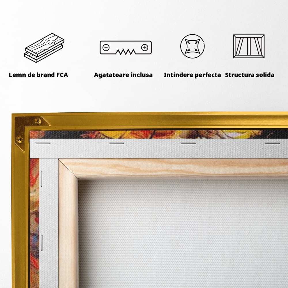 Tablou Canvas Premium, LuxCanva® M1133, Monarhul Galben, Energie, Optimism, Caldura, Dramatic, Contrast, Fluture, Insecta, Aripi, Multicolor, Design, Pictura, Birou, Living, Camera Copil