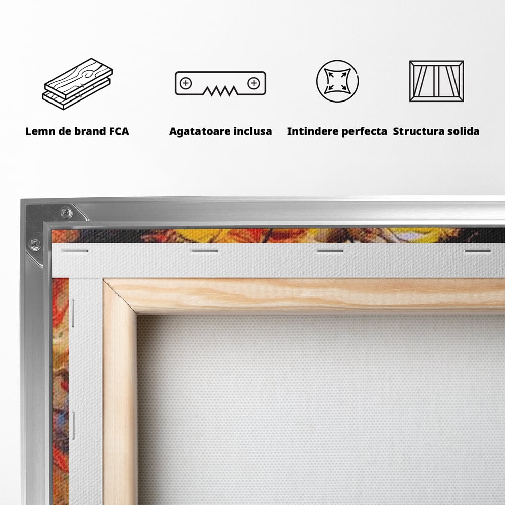 Tablou Canvas Premium, LuxCanva® M1133, Monarhul Galben, Energie, Optimism, Caldura, Dramatic, Contrast, Fluture, Insecta, Aripi, Multicolor, Design, Pictura, Birou, Living, Camera Copil