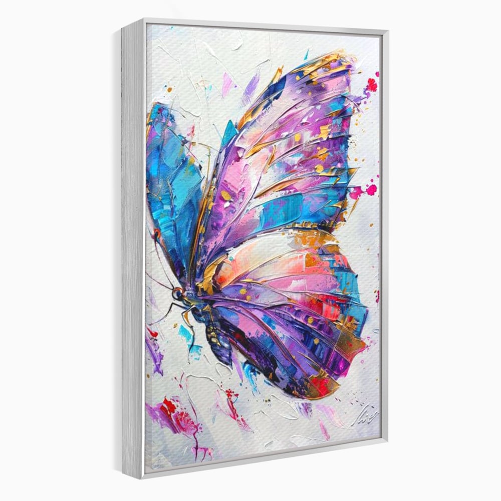 Tablou Canvas Premium, LuxCanva® M1139, Aripi de Ametist, Pastel, Violet, Vis, Aripi, Pictura, Fluture, Zbor, Arta Moderna, Abstract, Eleganta, Ametist, Birou, Living, Camera Copil