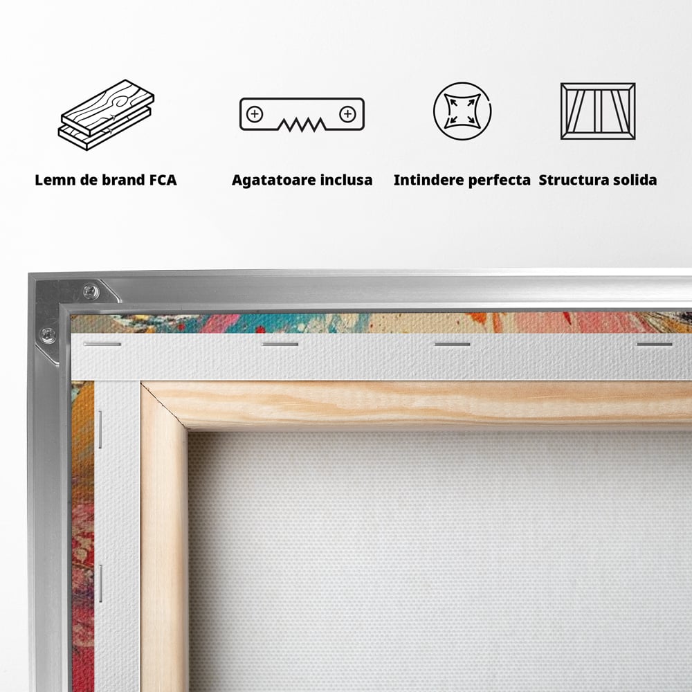 Leinwand Wandkunst Canvas Premium, LuxCanva® M1141, Herbst Schmetterling, Orange, Farbig, Farbig, Malerei, Moderne Kunst, Flügel, Schmetterling, Jahreszeit, Herbst, Spritzer, Urban, Büro, Wohnen, Kinderzimmer