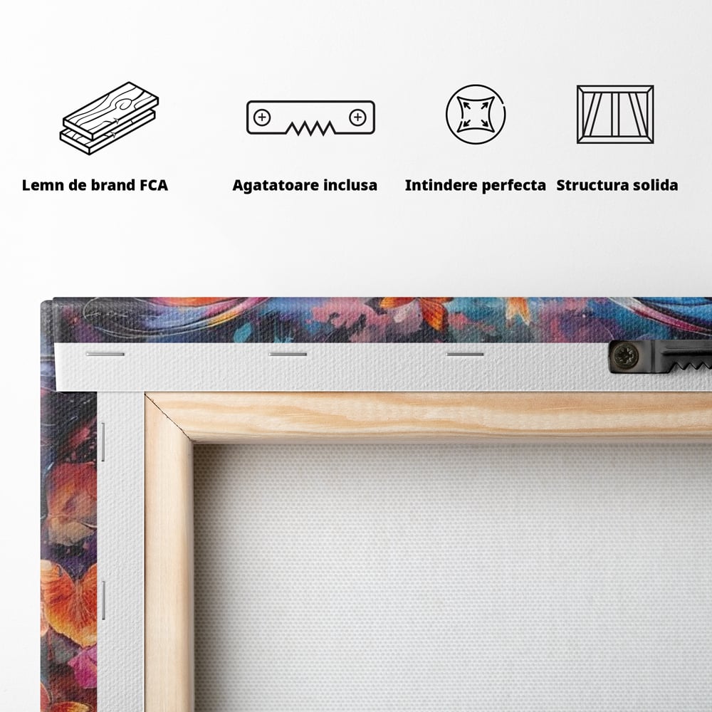 Leinwandbilder Premium, LuxCanva® M1142, Schmetterling Universum, Nacht, Dunkelheit, Degrade, Schmetterlinge, Insekten, Lebendige Farben, Traum, Fantastisch, Intensiv, Moderne Kunst, Büro, Wohnen, Kinderzimmer