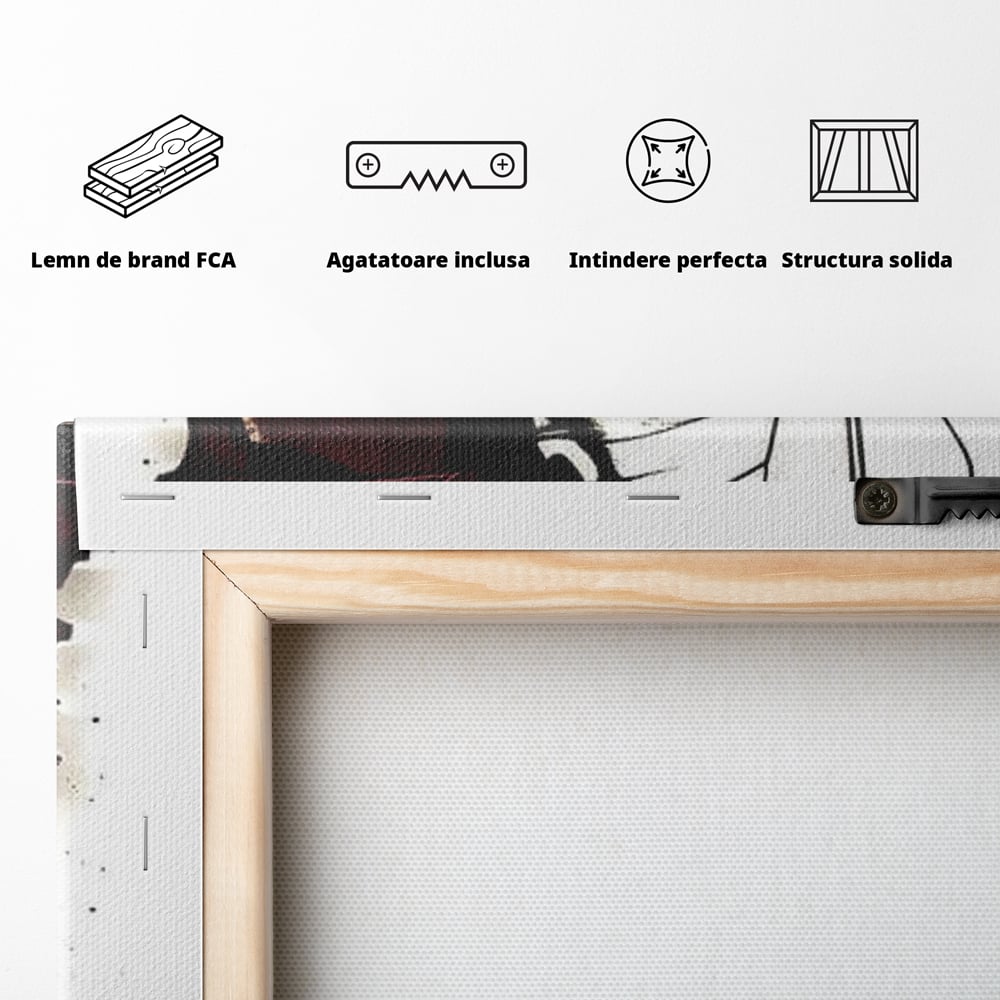 Tablou Canvas Premium, LuxCanva® M1155, Fuziune Geometrica, Aripi, Arhitectura, Urban, Tehnic, Liniar, Puncte, Geometric, Fluture, Design, Arta Moderna, Birou, Living, Camera Copil