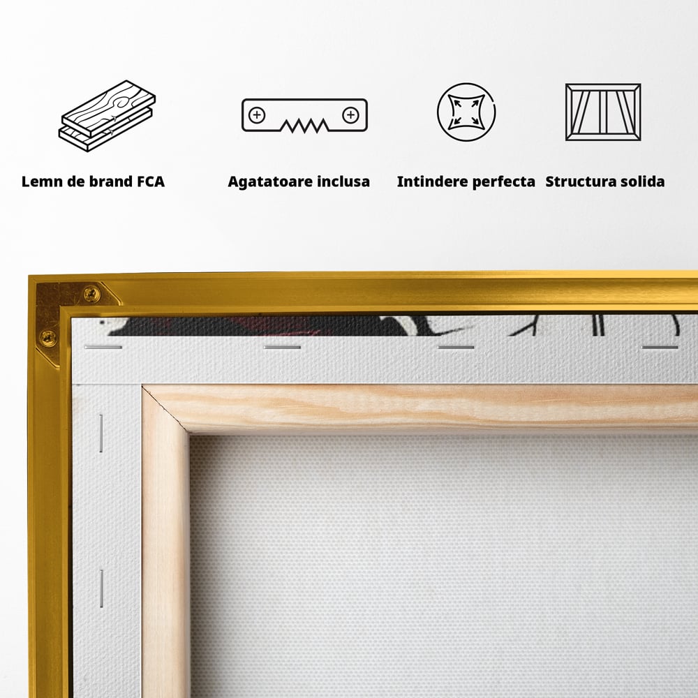 Tablou Canvas Premium, LuxCanva® M1155, Fuziune Geometrica, Aripi, Arhitectura, Urban, Tehnic, Liniar, Puncte, Geometric, Fluture, Design, Arta Moderna, Birou, Living, Camera Copil