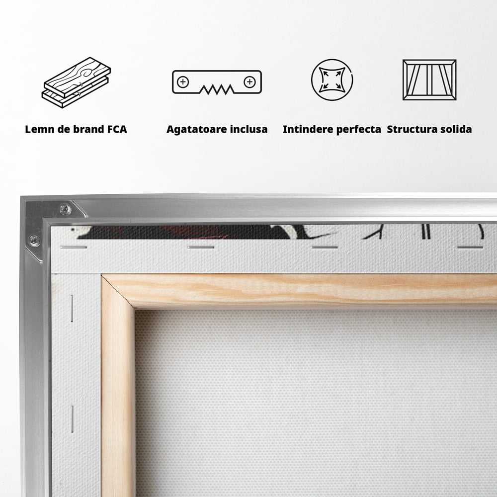 Tablou Canvas Premium, LuxCanva® M1155, Fuziune Geometrica, Aripi, Arhitectura, Urban, Tehnic, Liniar, Puncte, Geometric, Fluture, Design, Arta Moderna, Birou, Living, Camera Copil