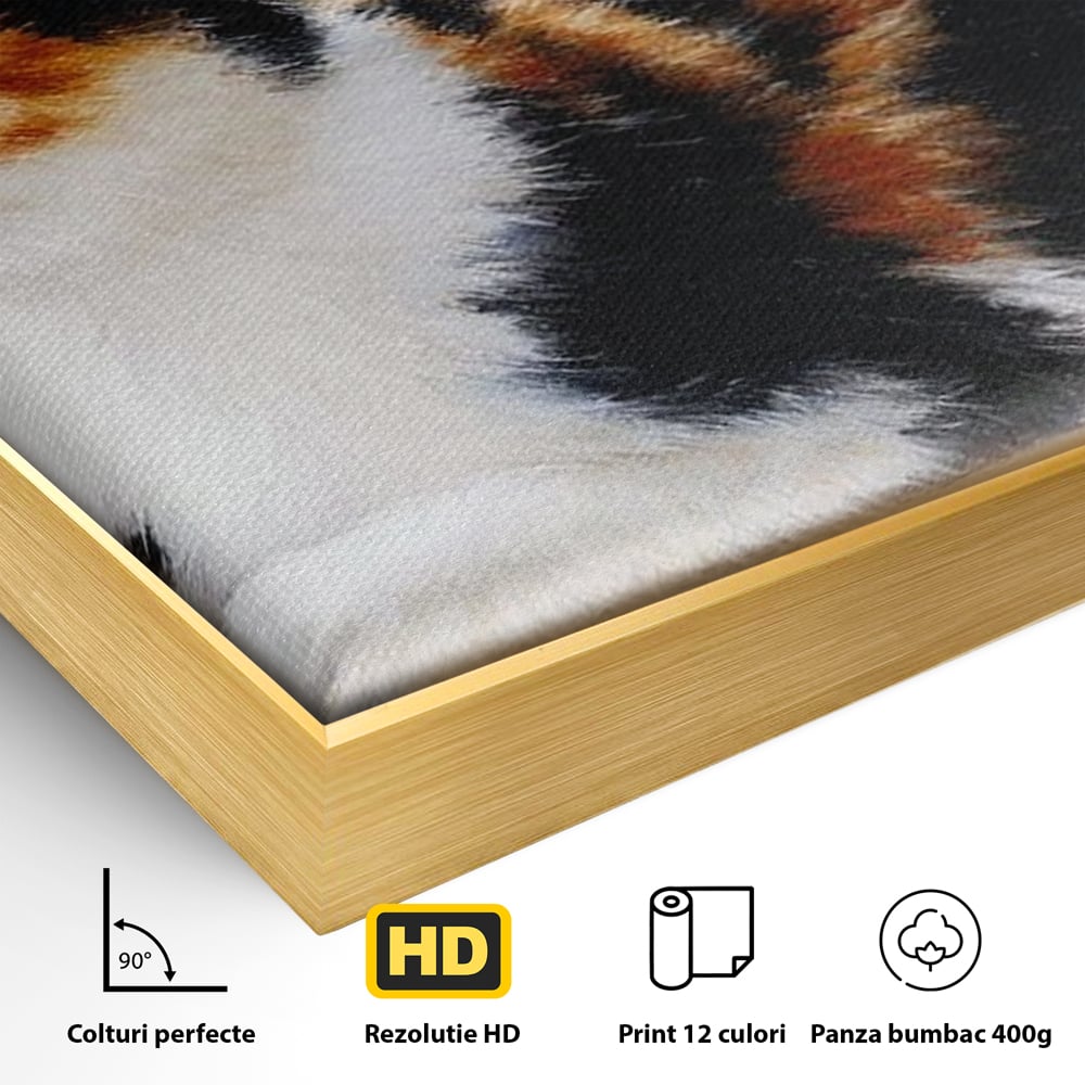 Tablou Canvas Premium, LuxCanva® M1193, Pisica in Vis Parizian, Turnul Eiffel, Paris, Oras, Pisica, Blana, Felina, Fereastra, Frantuzesc, Pervaz, Calico, Birou, Living, Camera Copil