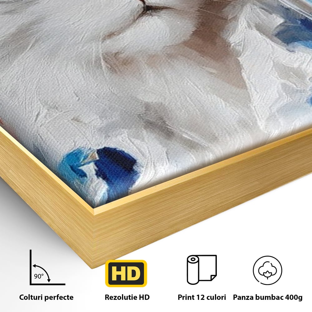 Leinwand Wandkunst Canvas Premium, LuxCanva® M1203, Prom Abend, Party, Extravagant, Ball, Mode, Feline, Feder, Feder, Hut, Glas, Champagner, Malerei, Luxus, Büro, Wohnen, Kinderzimmer