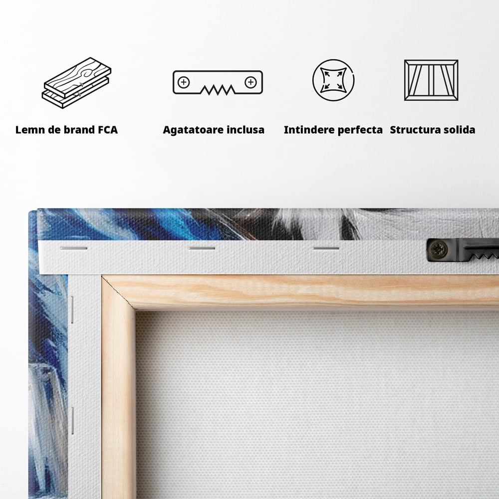 Leinwand Wandkunst Canvas Premium, LuxCanva® M1203, Prom Abend, Party, Extravagant, Ball, Mode, Feline, Feder, Feder, Hut, Glas, Champagner, Malerei, Luxus, Büro, Wohnen, Kinderzimmer