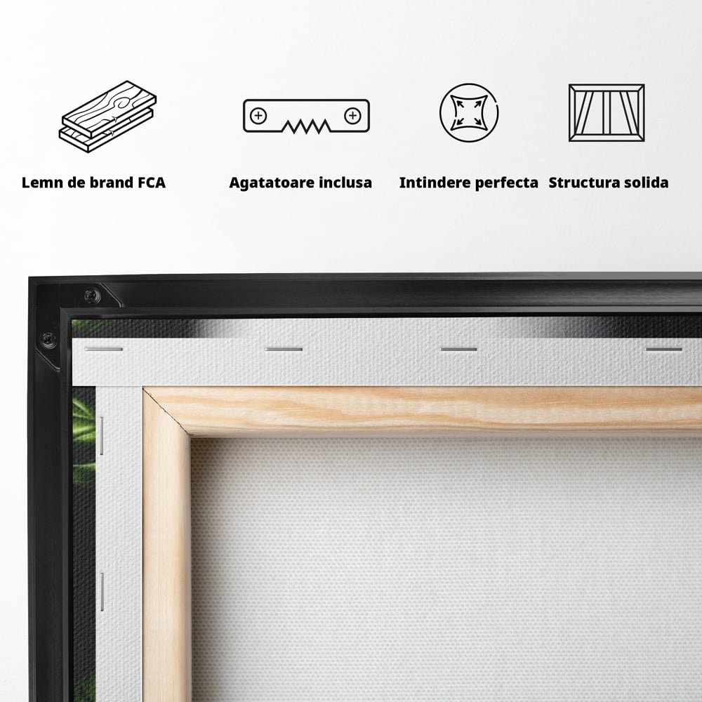 Tablou Canvas Premium, LuxCanva® M1208, Pisica Gourmet, Pisica, Bucatar, Plante, Felina, Frunze, Aroma, Bucatarie, Gastronomie, Restaurant, Vegetal, Birou, Living, Camera Copil