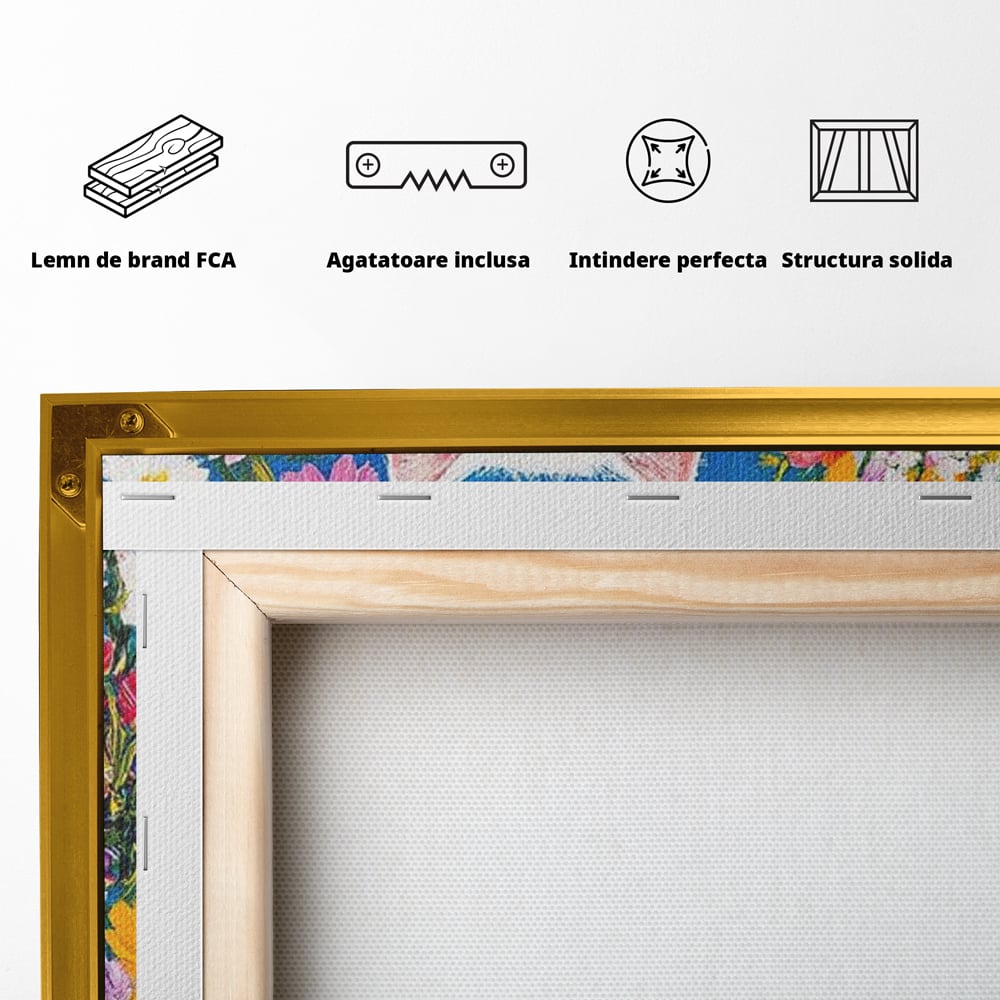 Leinwand Premium Leinwand Wandbilder, LuxCanva® M1213, Pastell Leinwandbilder, Pastell Gedicht, Malerei, Blumen, Mehrfarbig, Vase, Katze, Frühling, Pastell, Feline, Flauschig, Liebenswert, Heiter, Büro, Wohnen, Kinderzimmer