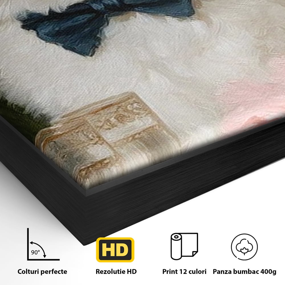 Tablou Canvas Premium, LuxCanva® M1239, Un Toast Romantic, Flori, Papion, Pahare, Costum, Romantic, Frunze, Motan, Elegant, Gentleman, Felina, Sampanie, Birou, Living, Camera Copil