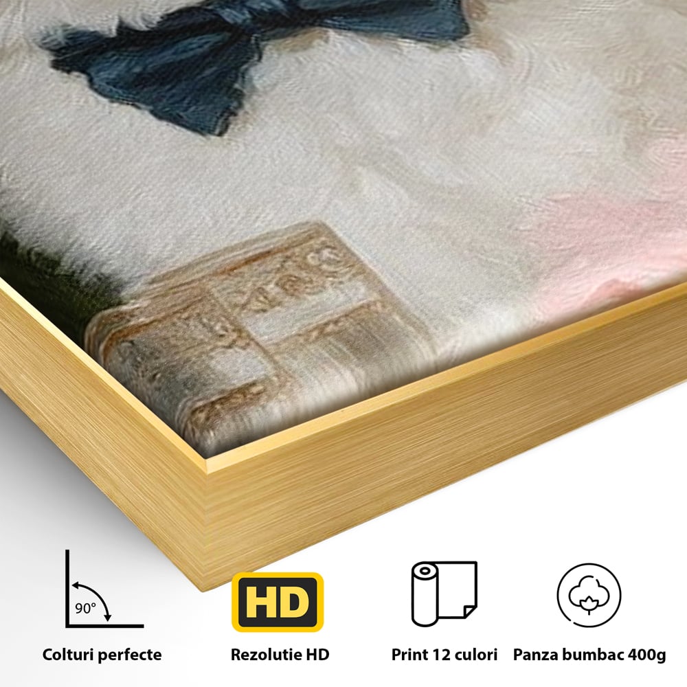 Tablou Canvas Premium, LuxCanva® M1239, Un Toast Romantic, Flori, Papion, Pahare, Costum, Romantic, Frunze, Motan, Elegant, Gentleman, Felina, Sampanie, Birou, Living, Camera Copil