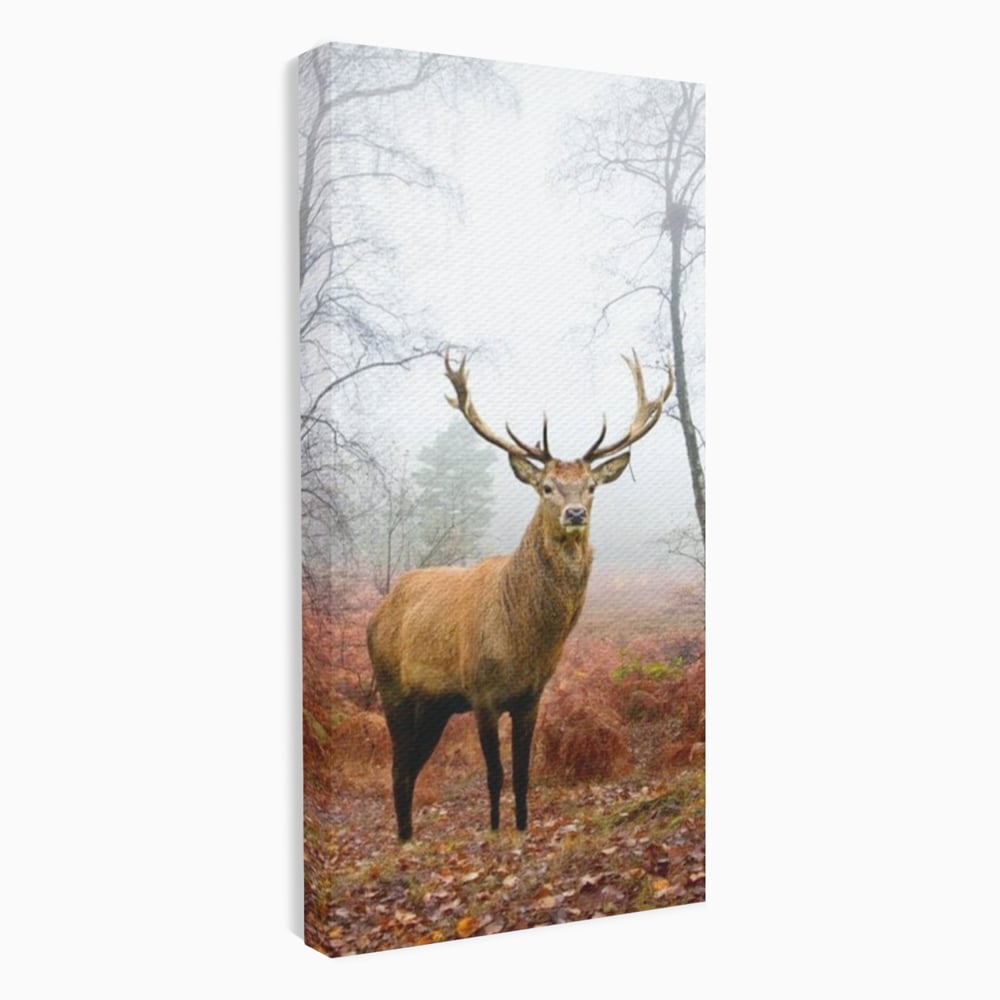 Tablou Canvas Premium, LuxCanva® M1242, Regele Codrilor, Cerb, Animale, Natura, Coarne, Mamifer, Fauna, Salbatic, Padure, Vegetatie, Habitat, Birou, Living, Camera Copil