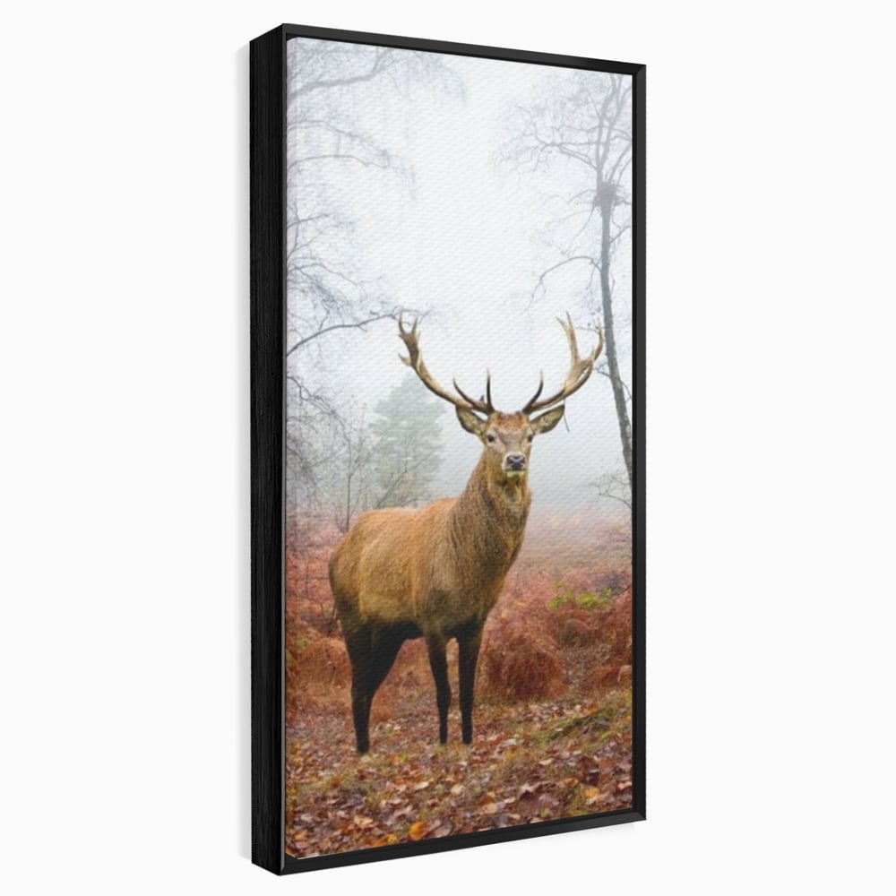 Tablou Canvas Premium, LuxCanva® M1242, Regele Codrilor, Cerb, Animale, Natura, Coarne, Mamifer, Fauna, Salbatic, Padure, Vegetatie, Habitat, Birou, Living, Camera Copil