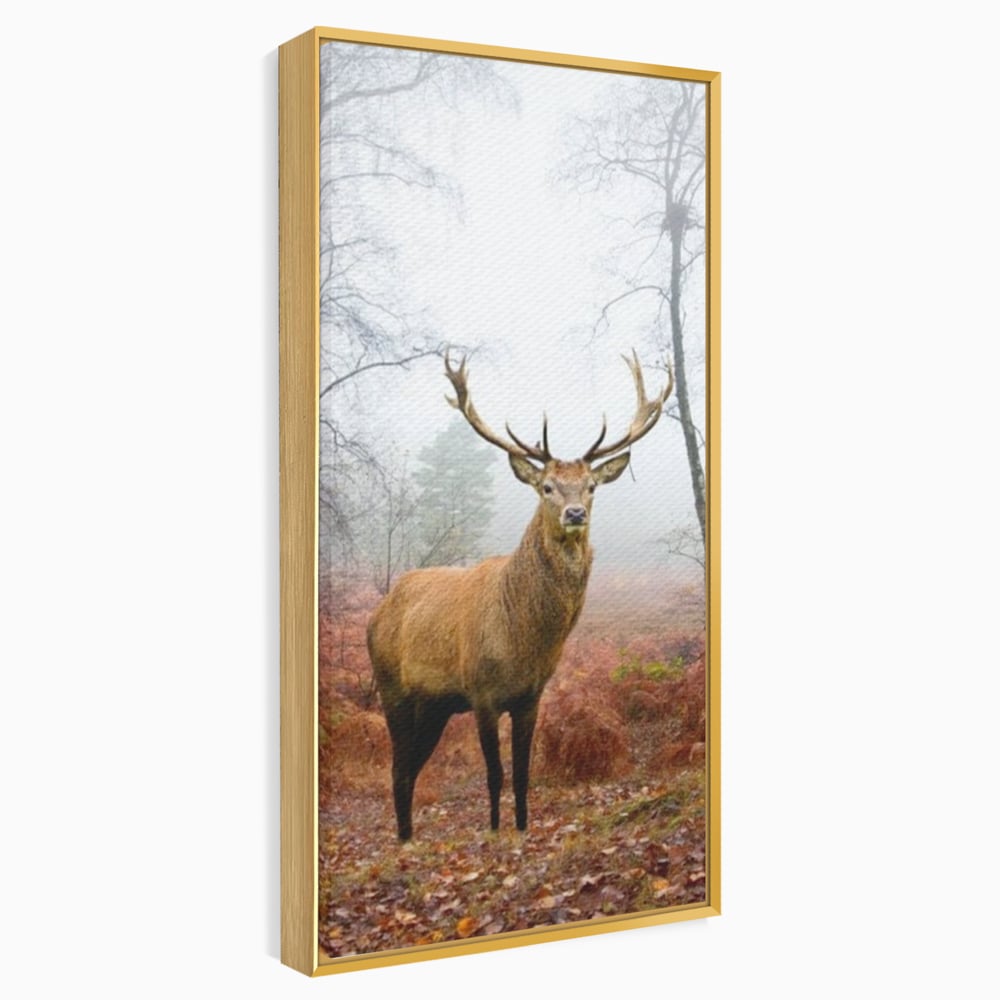 Tablou Canvas Premium, LuxCanva® M1242, Regele Codrilor, Cerb, Animale, Natura, Coarne, Mamifer, Fauna, Salbatic, Padure, Vegetatie, Habitat, Birou, Living, Camera Copil