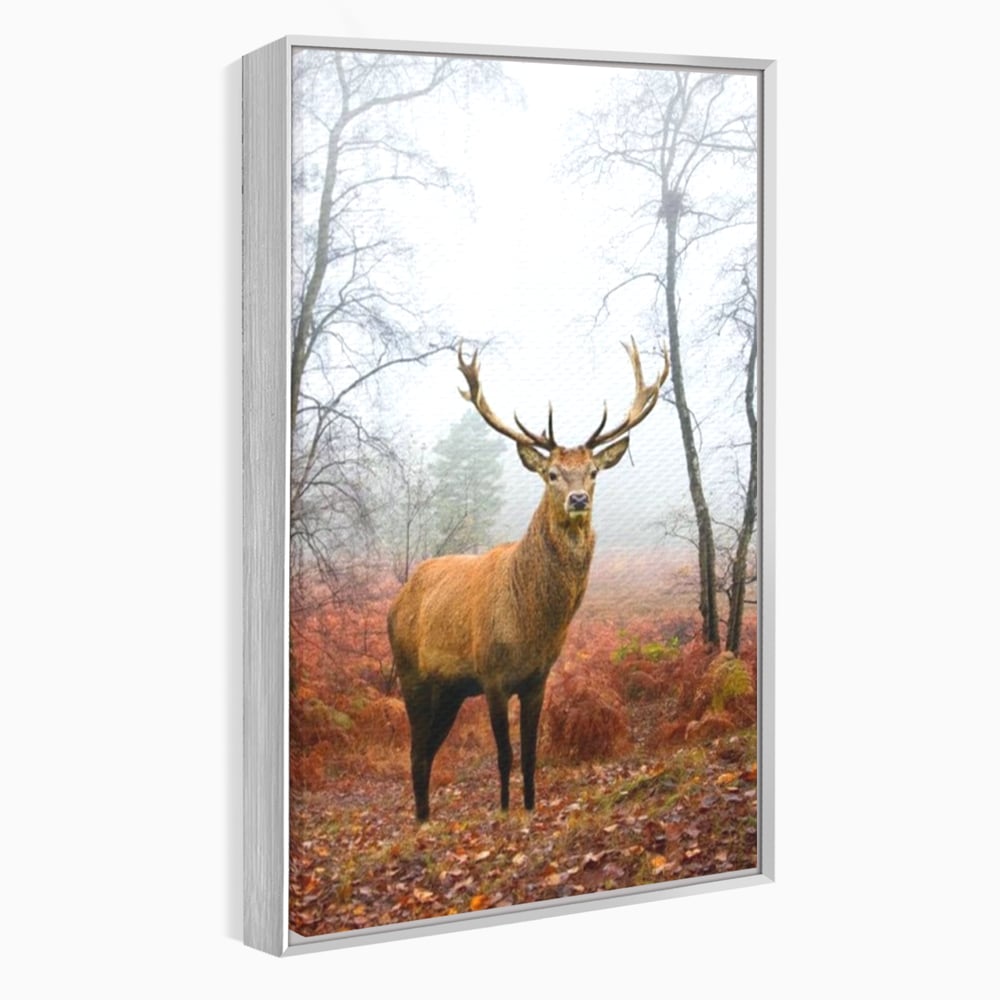 Tablou Canvas Premium, LuxCanva® M1242, Regele Codrilor, Cerb, Animale, Natura, Coarne, Mamifer, Fauna, Salbatic, Padure, Vegetatie, Habitat, Birou, Living, Camera Copil