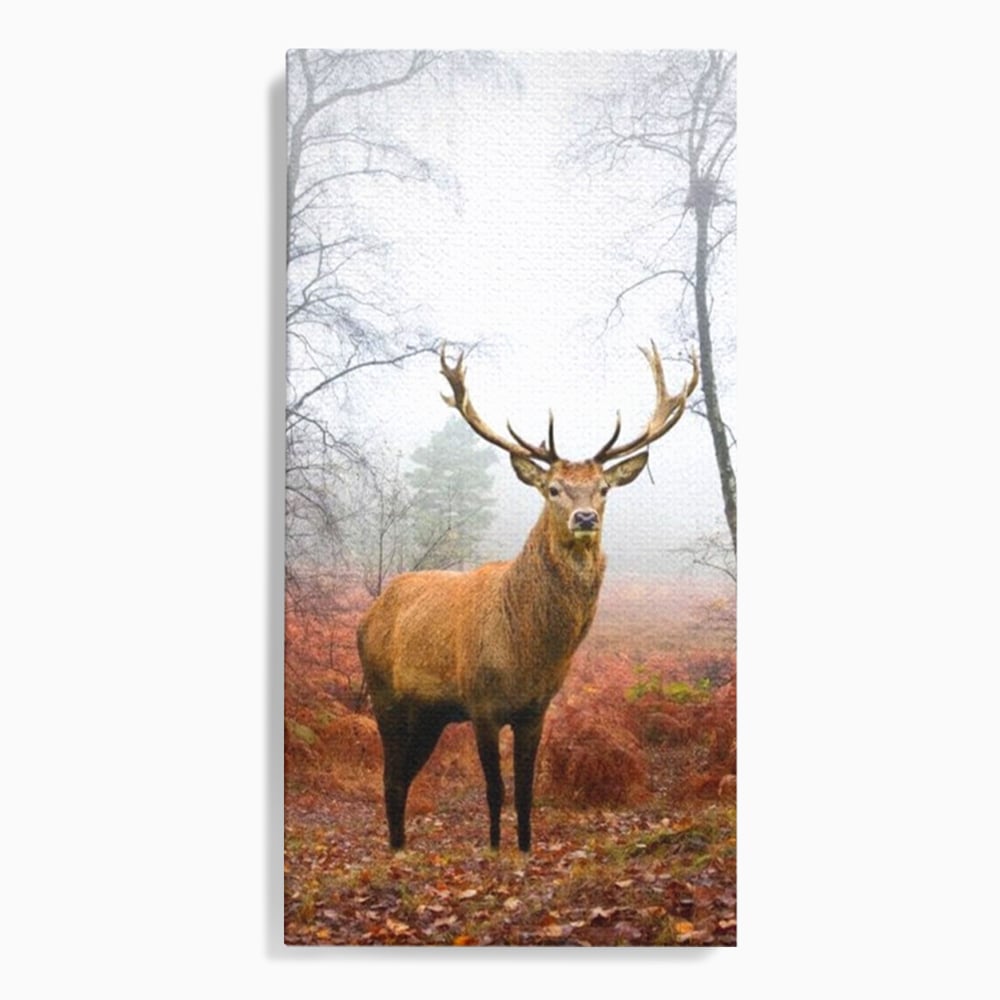 Tablou Canvas Premium, LuxCanva® M1242, Regele Codrilor, Cerb, Animale, Natura, Coarne, Mamifer, Fauna, Salbatic, Padure, Vegetatie, Habitat, Birou, Living, Camera Copil